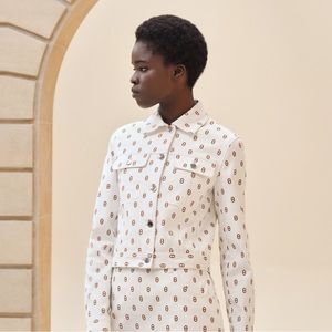 Hermes Logo “Chaine d'Ancre" denim jacket